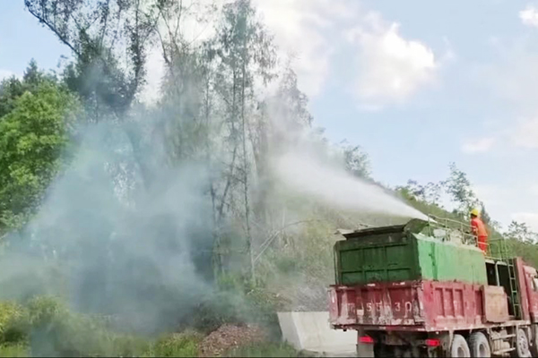 鎮(zhèn)廣高速通廣段 CLM1 項(xiàng)目快速處置山火險情 筑牢安全防線